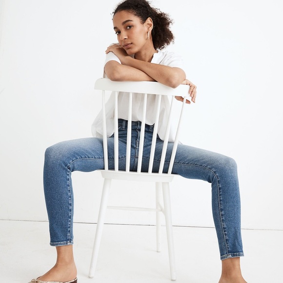 Madewell 10" High-Rise Skinny Crop Jeans in Sheffield Wash Size 28 - Picture 3 of 12